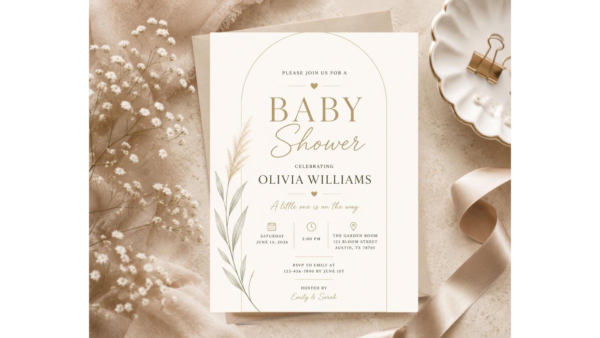 Affordable Elegant Baby Shower Stationery Sets