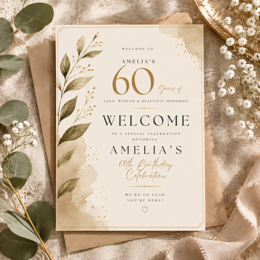 Welcome Sign Invitation