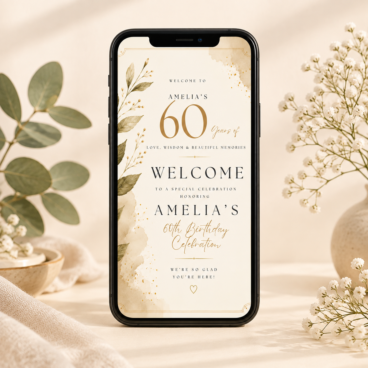 Welcome Sign Invitation