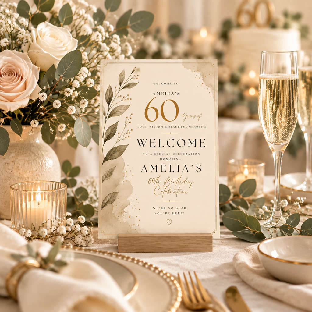 Welcome Sign Invitation