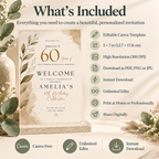 Welcome Sign Invitation