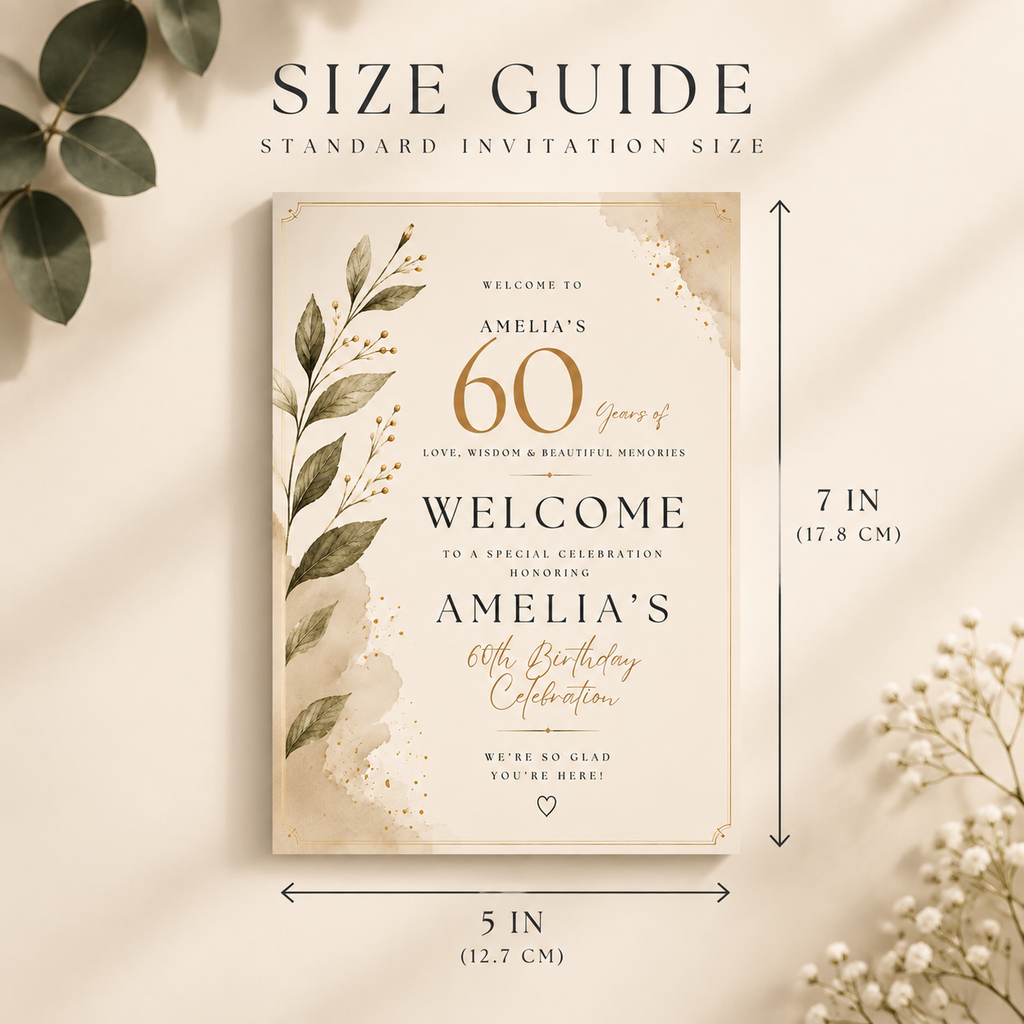 Welcome Sign Invitation
