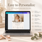 Easy to Personalize: Editing the Little Baby 3 Year Old Party Invite in Canva