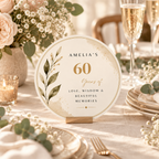 Birthday Cake Topper - Cream and Gold