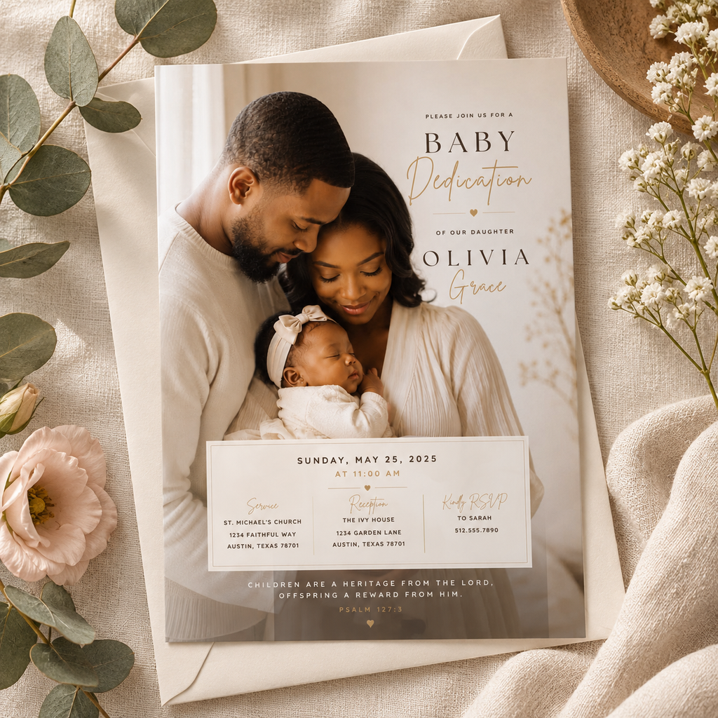 Baby Dedication Invitation
