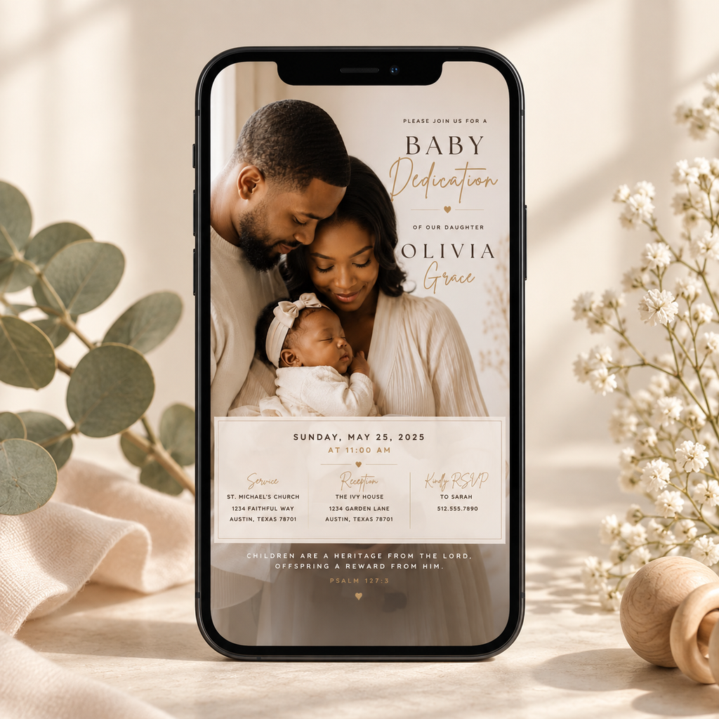 Baby Dedication Invitation