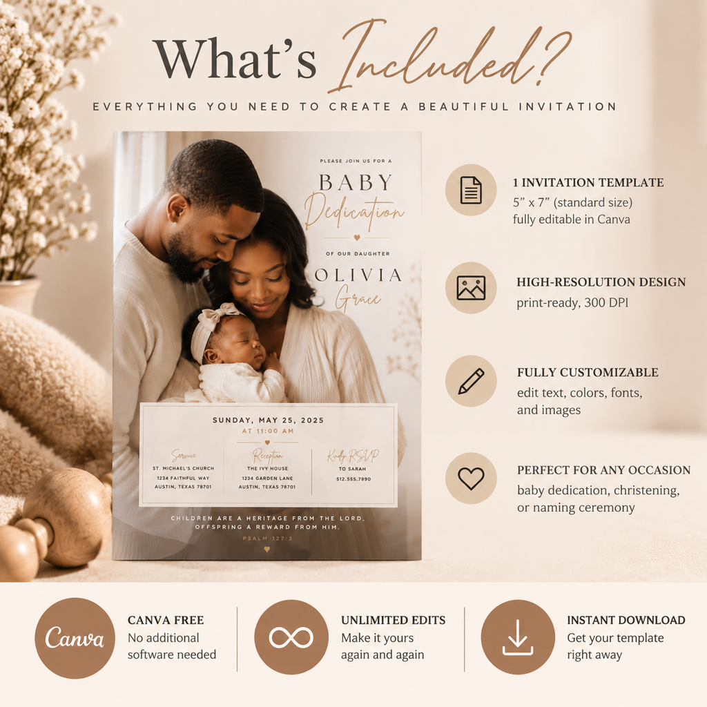 Baby Dedication Invitation
