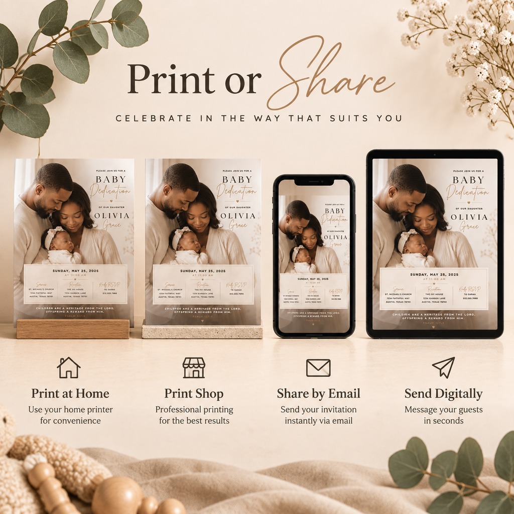 Baby Dedication Invitation