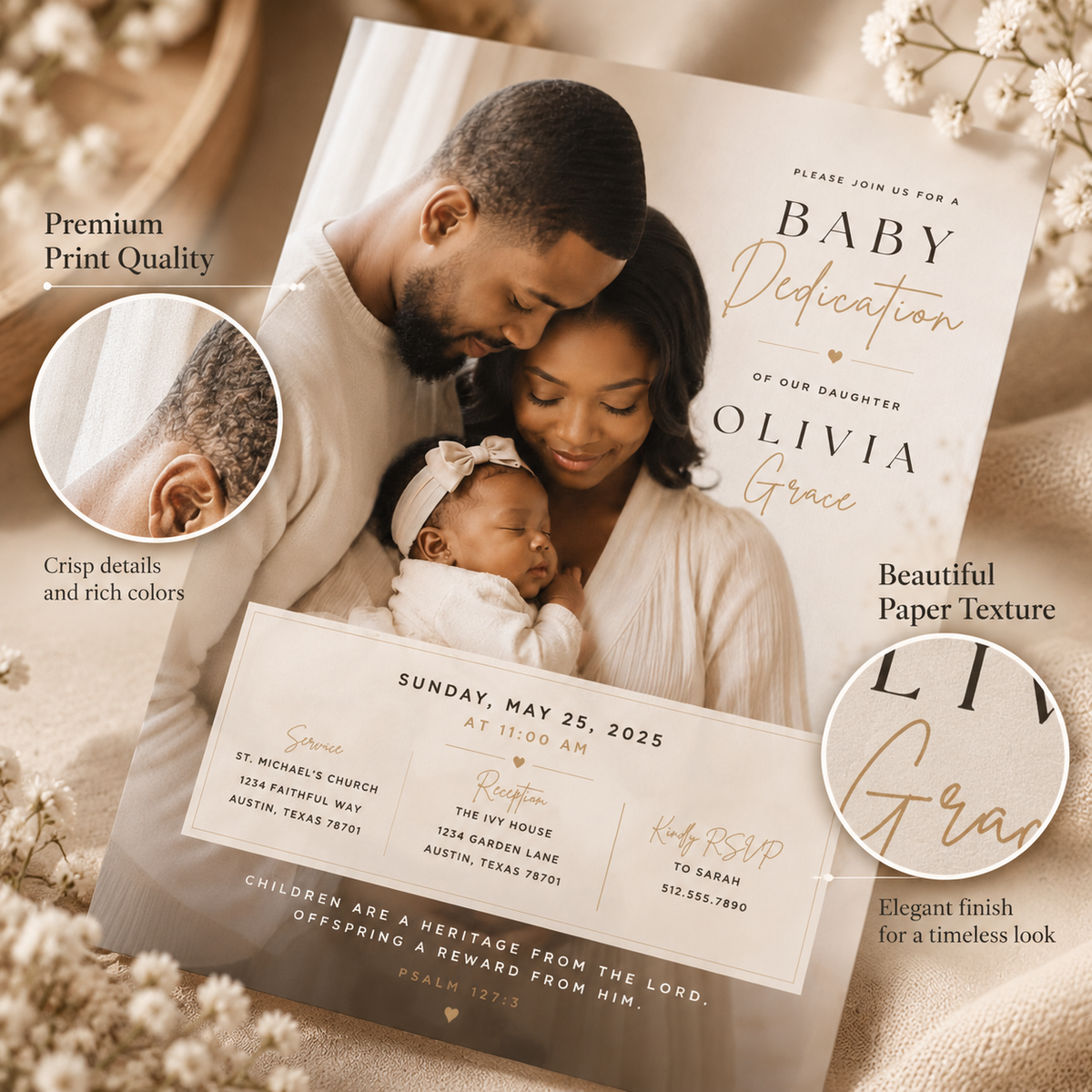 Baby Dedication Invitation