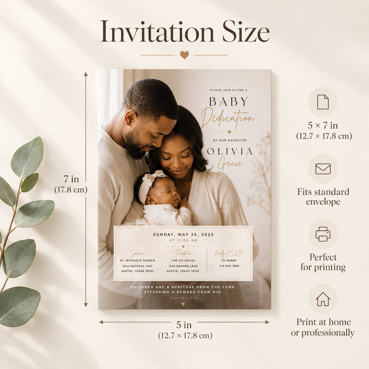Baby Dedication Invitation