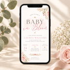 Floral Feminine Baby Sprinkle Invitation