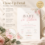 Floral Feminine Baby Sprinkle Invitation
