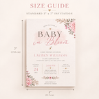 Floral Feminine Baby Sprinkle Invitation