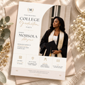 Hero: College Graduation Party Invitation, modern editable Canva invitation