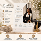 What’s Included: What’s included with the College Graduation Party Invitation