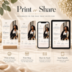 Print or Share: College Graduation Party Invitation, print at home or share digitally