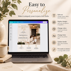 Easy to Personalize: Editing the Housewarming Party Invitation Beige & Gold in Canva