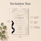 Surprise Birthday Invitation Template – Elegant Minimal