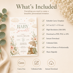 Baby Sprinkle Invitation — Whimsical Blush