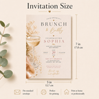 Brunch and Bubbly Invitation Template