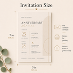 Anniversary Dinner Invitation Template – Elegant Minimal