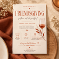 Thanksgiving Dinner Invitation - Cream & Rust