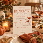 Thanksgiving Dinner Invitation - Cream & Rust