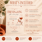 Thanksgiving Dinner Invitation - Cream & Rust