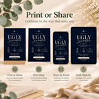 Ugly Sweater Party Invitation  - Navy & cream