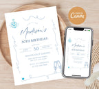 Whimsical Birthday Invitation Template – printable template preview 1