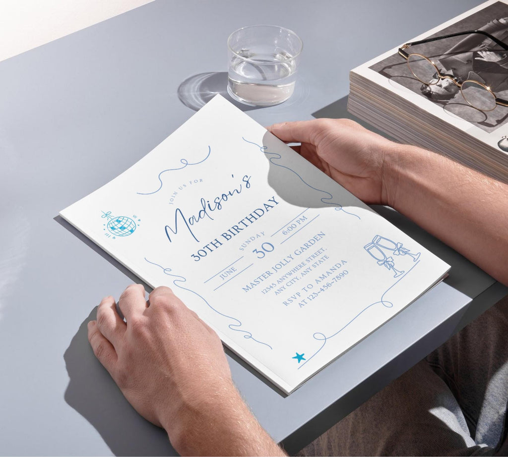 Whimsical Birthday Invitation Template – printable template preview 4