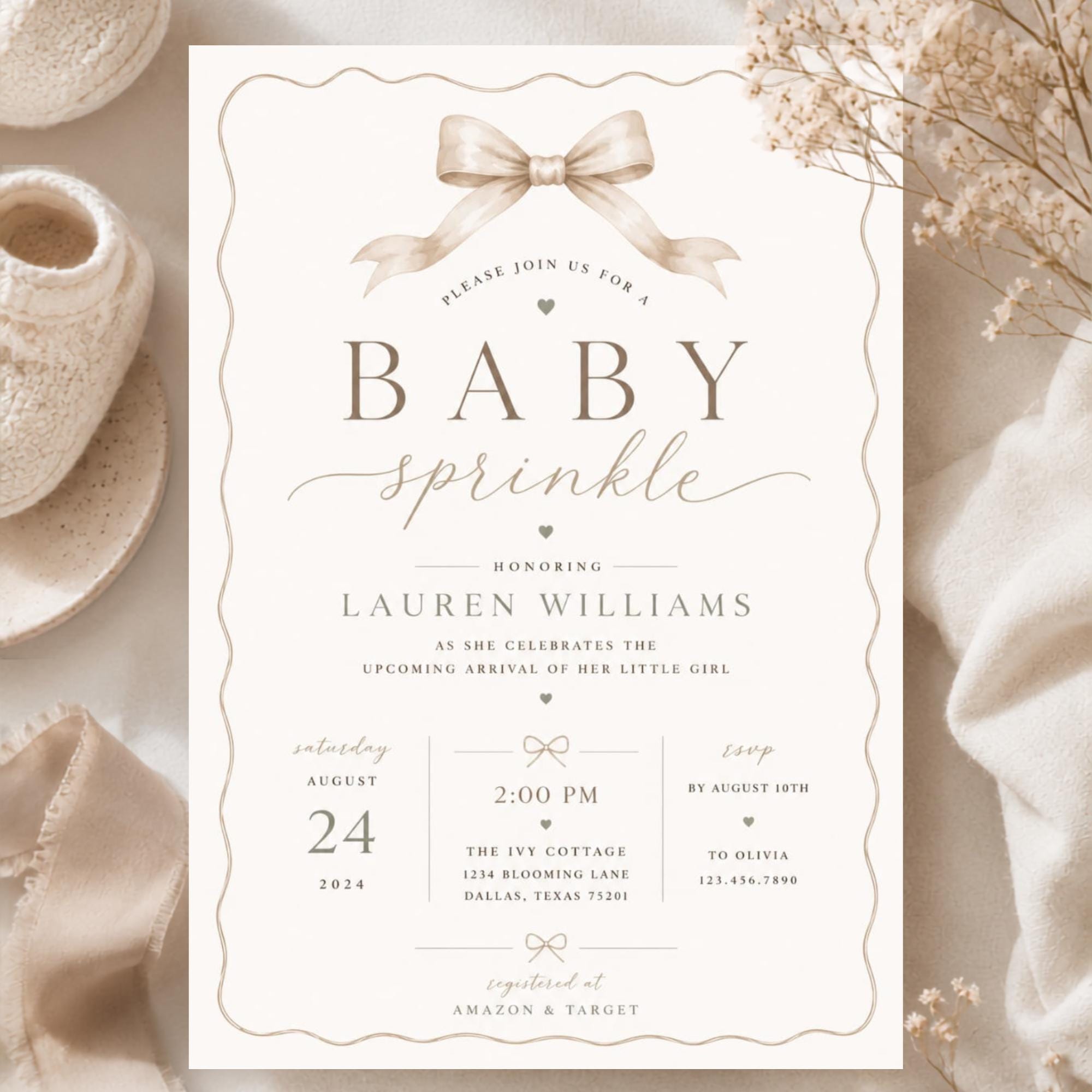 Coquette bow baby sprinkle preview 2