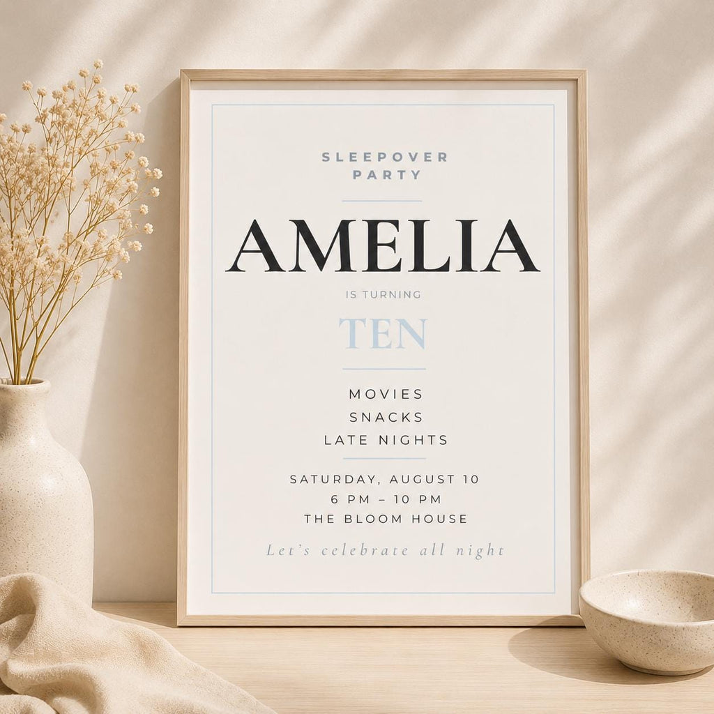 Girls Sleepover Invitation preview 2