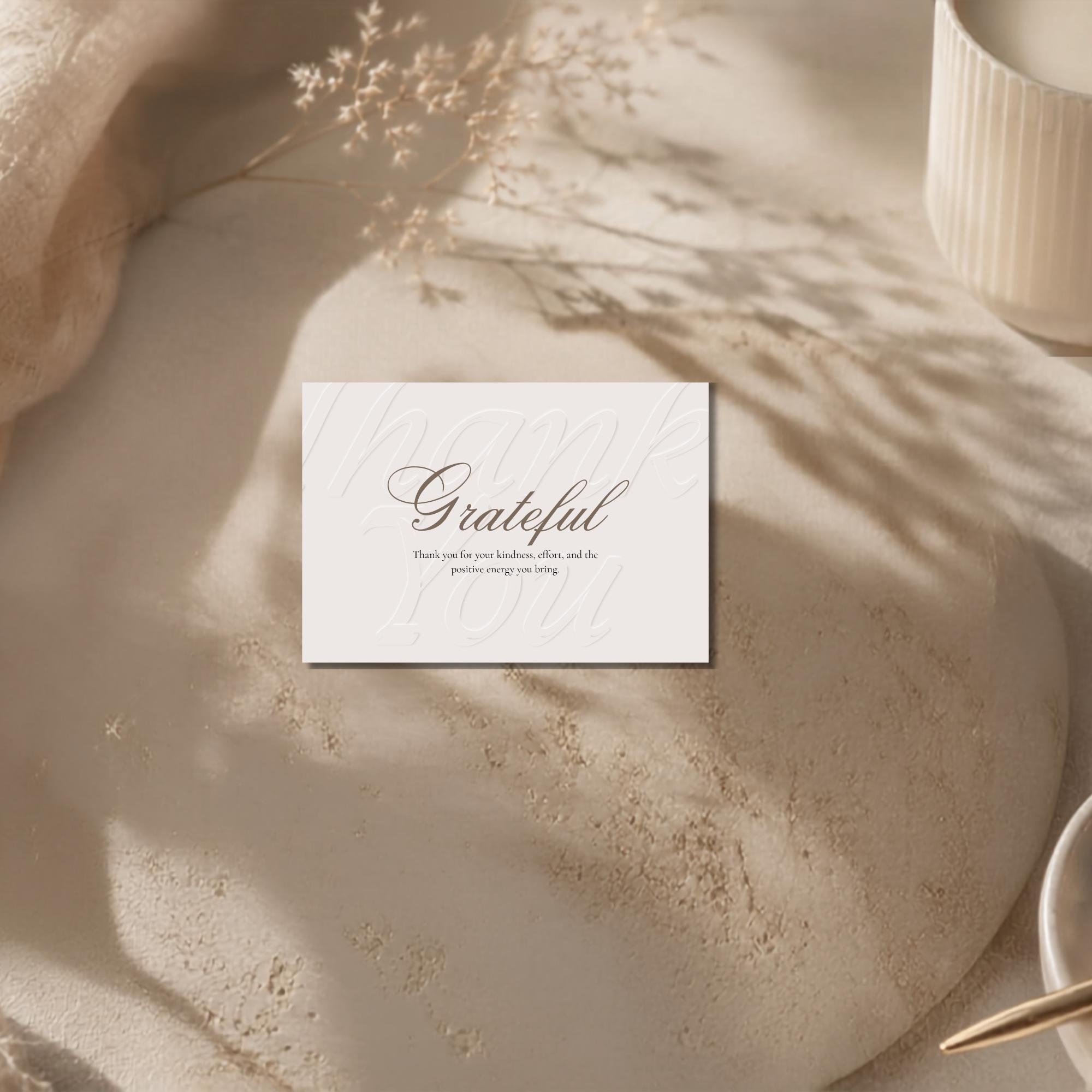 Elegant Luxury Thank You Card Template preview 3