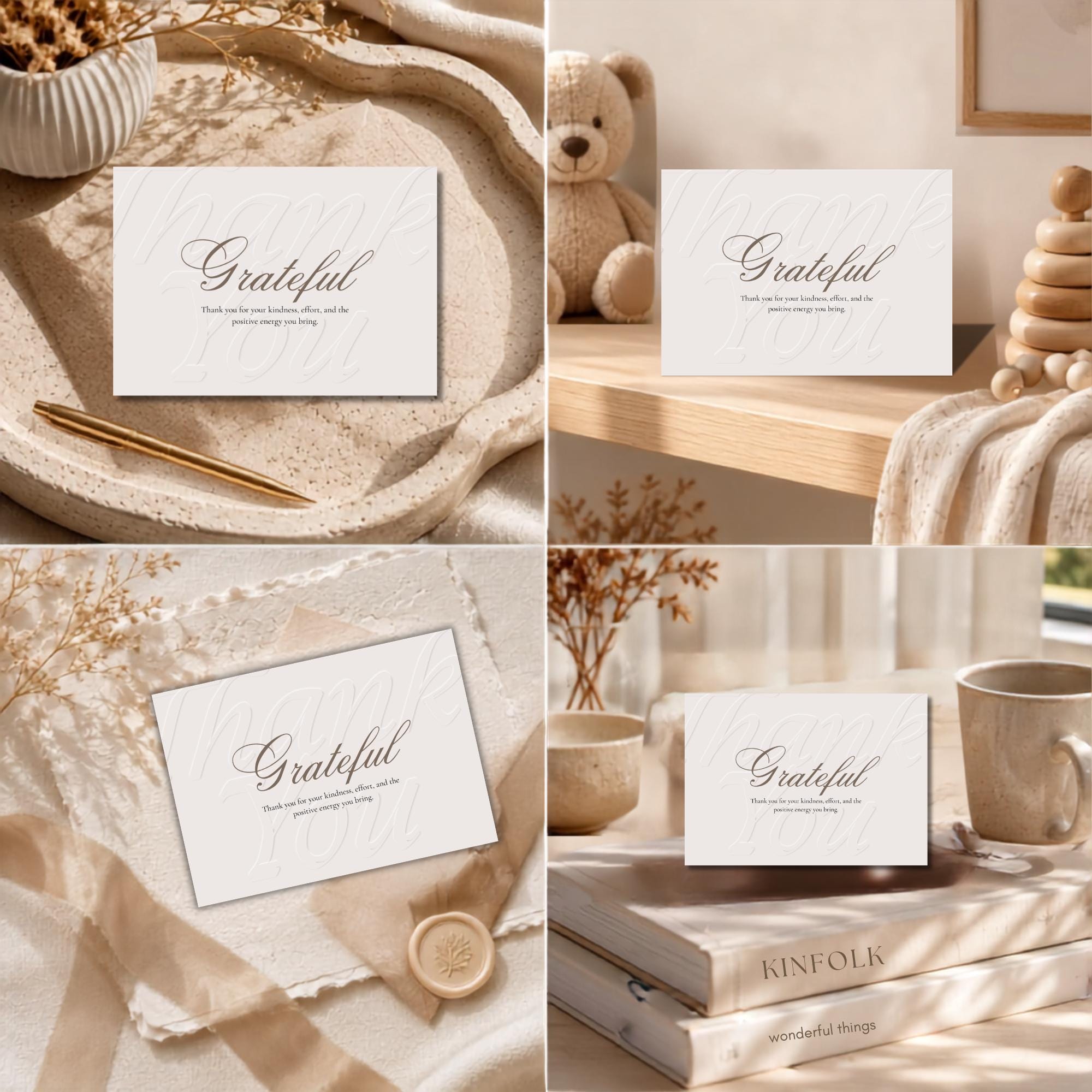Elegant Luxury Thank You Card Template preview 4