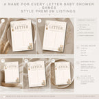 Baby Name Alphabet Game Printable preview 2