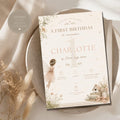 Little Fairy Birthday Invitation Template preview 1