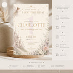 Enchanted Fairy First Birthday Invitation preview 5