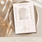 First Birthday Milestone Board Bundle Template preview 2