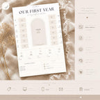 First Birthday Milestone Board Bundle Template preview 4