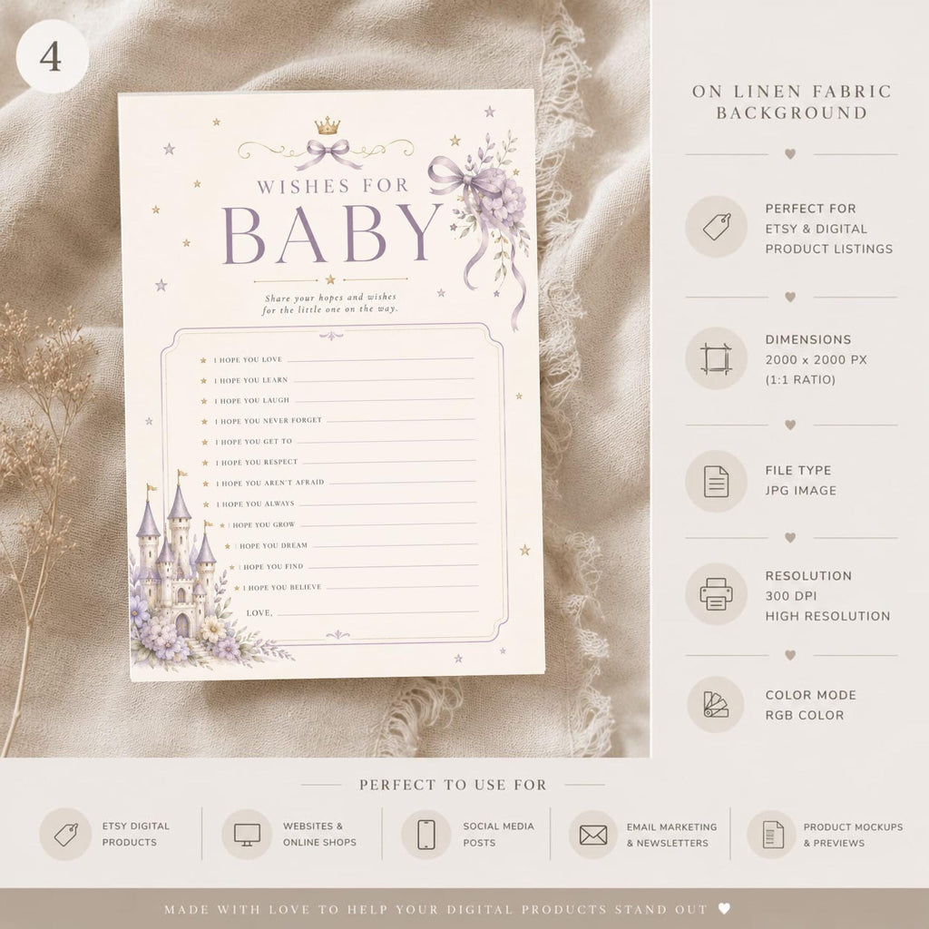 Best Wishes for Baby Card Template preview 4