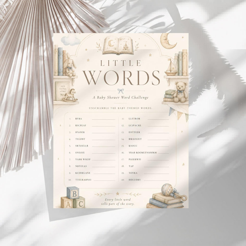 Baby Word Scramble Game preview 5
