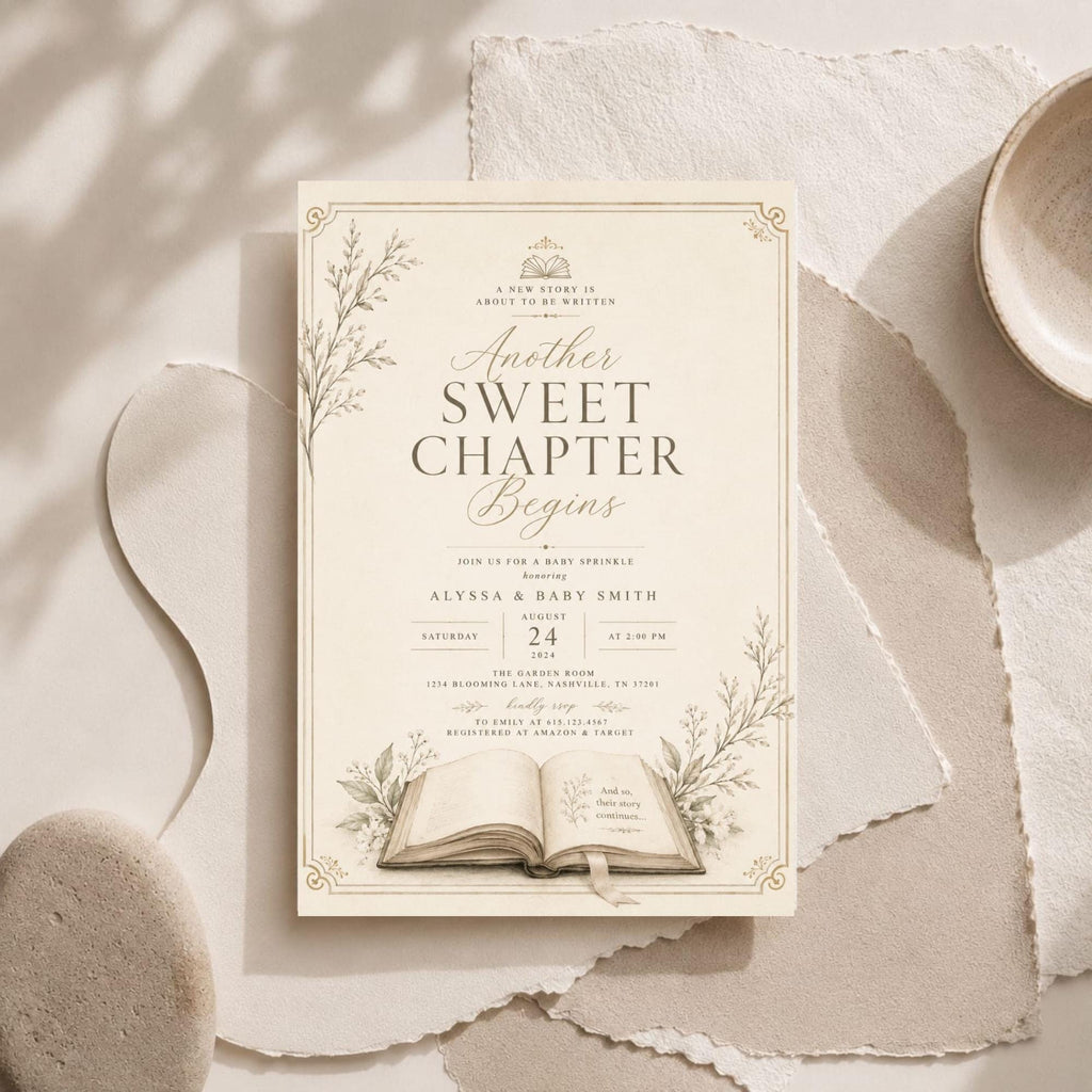 A Sweet New Chapter Has Begun Invitation preview 6