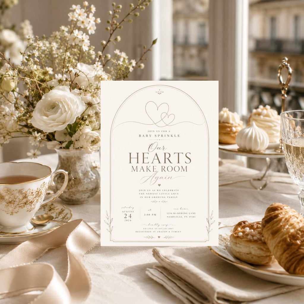 Our Hearts Make Room Again Baby Sprinkle Invitation preview 6