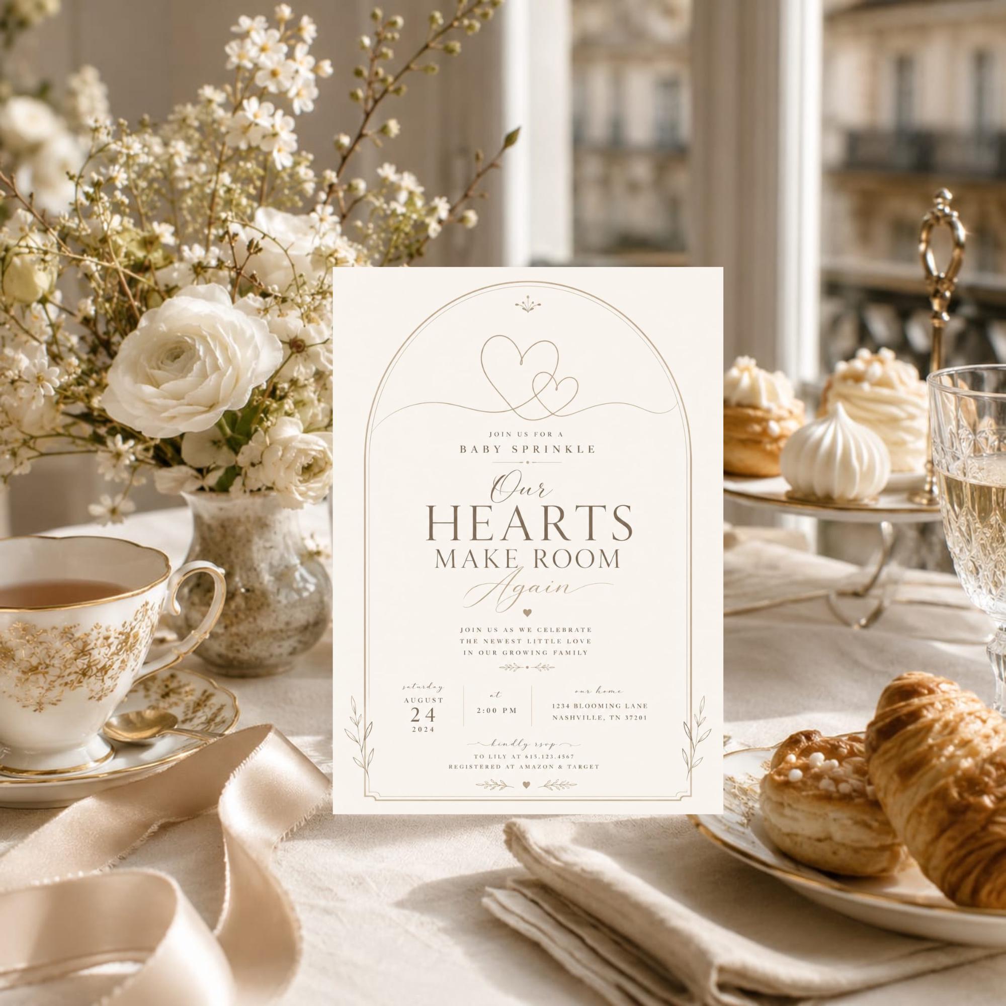 Our Hearts Make Room Again Baby Sprinkle Invitation preview 6