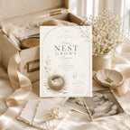 Our Nest Grows Again Baby Sprinkle Invitation preview 1