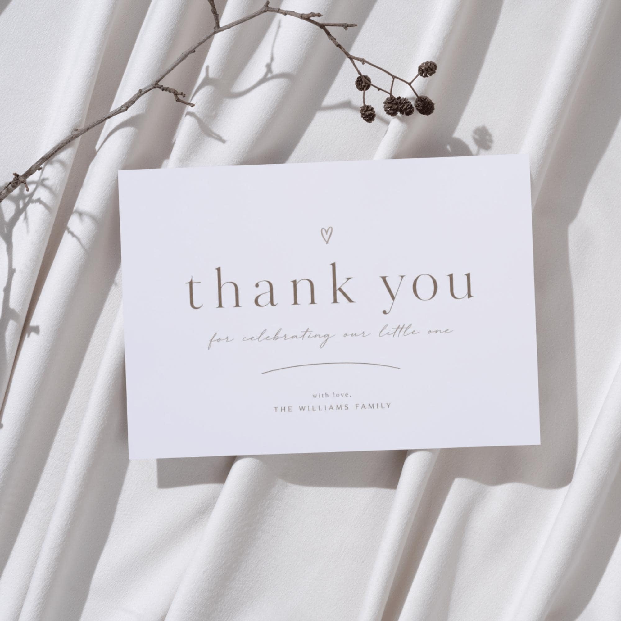 Modern Classy Thank You Card Template preview 6