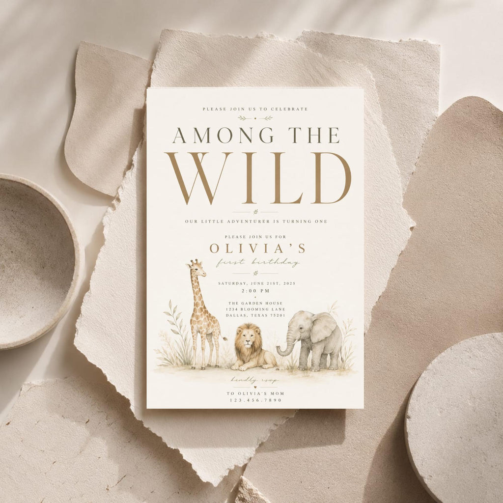 Wild One First Birthday Invitation preview 2