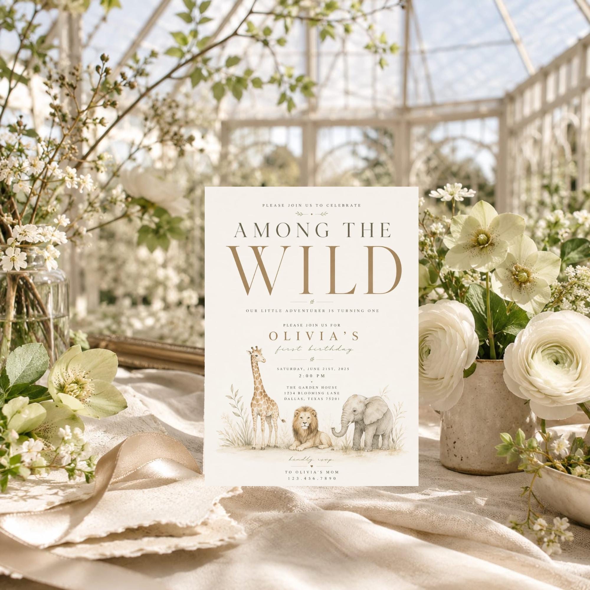 Wild One First Birthday Invitation preview 5