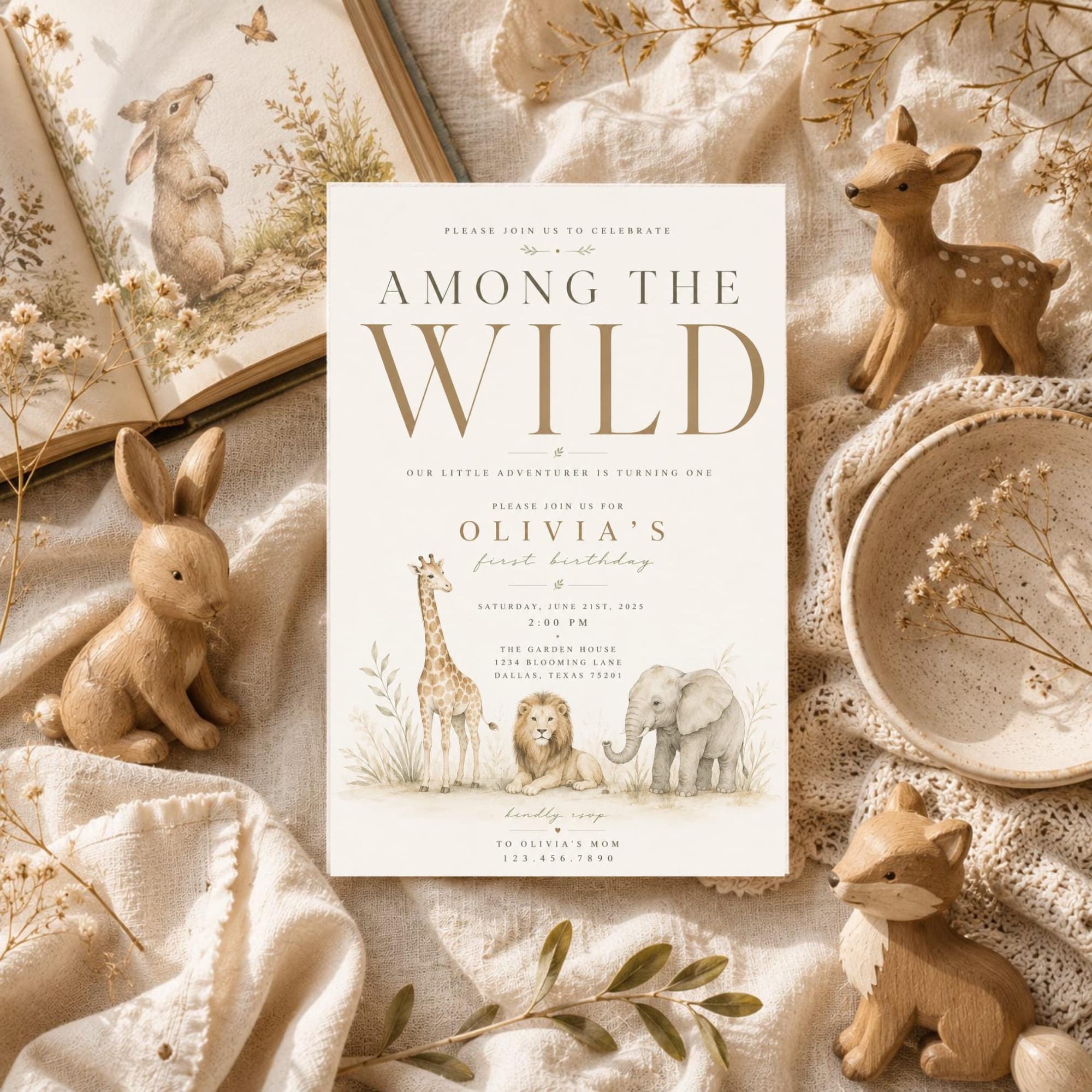 Wild One First Birthday Invitation preview 6